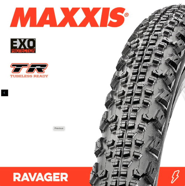 Maxxis Ravager 700 x 45 EXO TR 120tpi BLACK